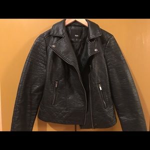 Mossimo black small vegan faux leather jacket